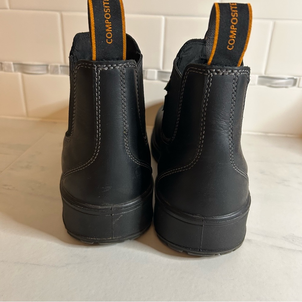 Timberland PRO csa Black Leather Pull-On Boots / steel toed. Like new! - Picture 7 of 12